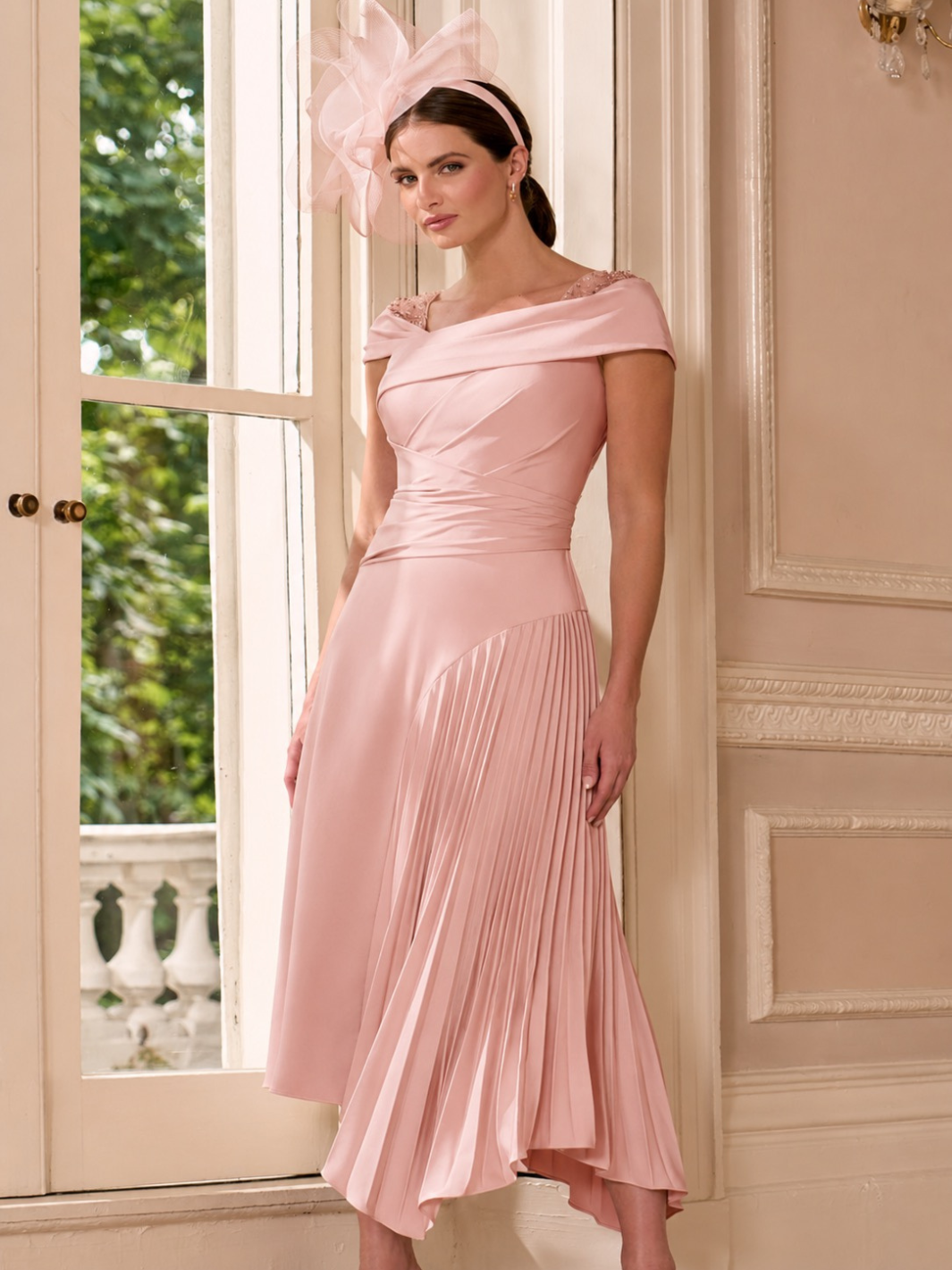 John Charles Dress 66661A In Rose-Mother of the bride- mother of the groom -Nicola Ross