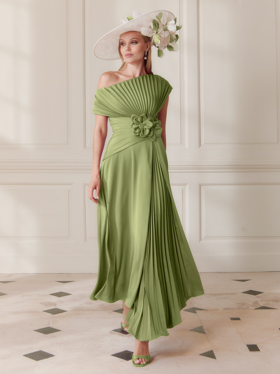 John Charles Dress 66710 In Fern-Mother of the bride- mother of the groom -Nicola Ross