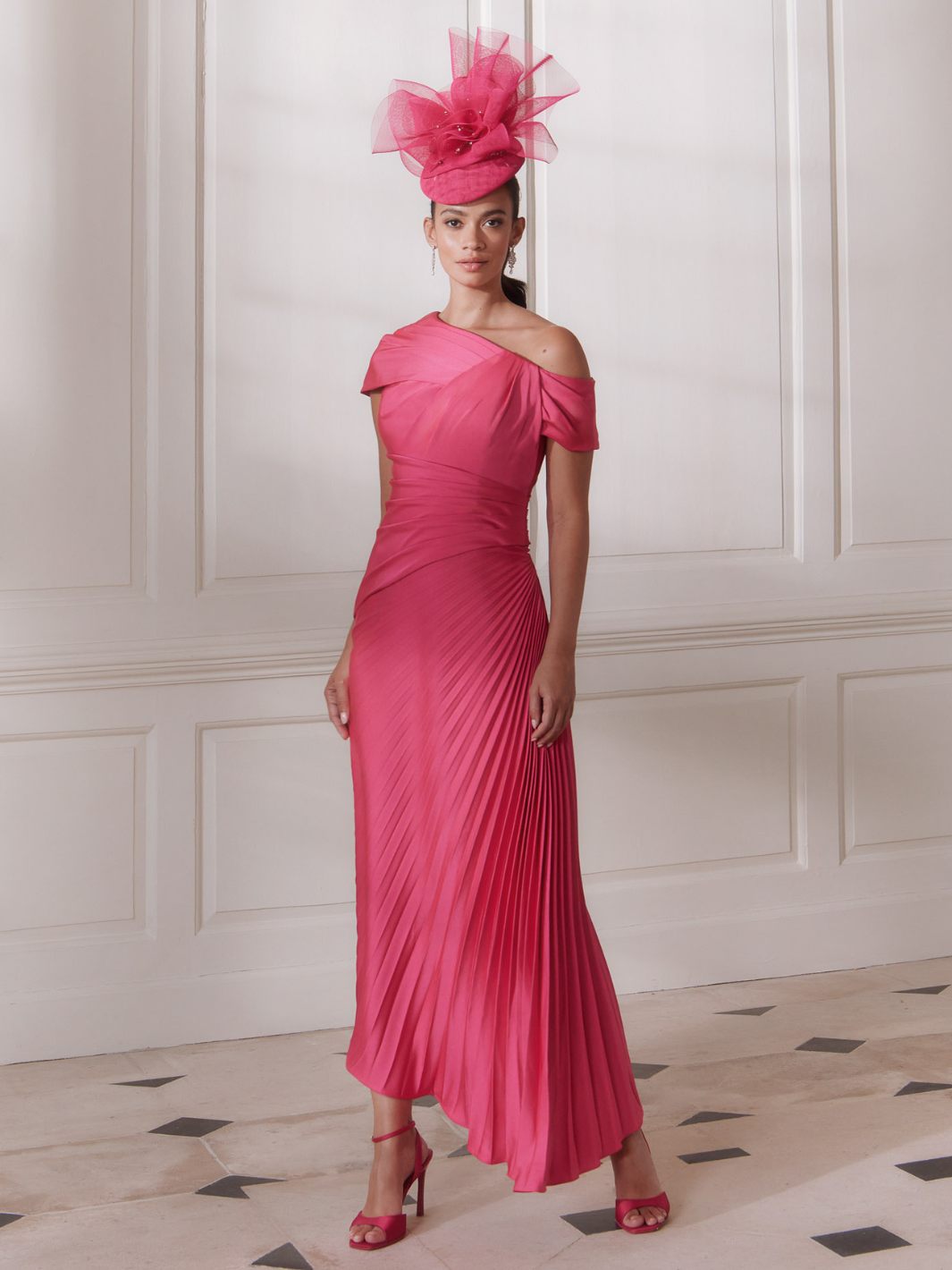 John Charles Dress 66731 In Persian Rose-Mother of the bride- mother of the groom -Nicola Ross