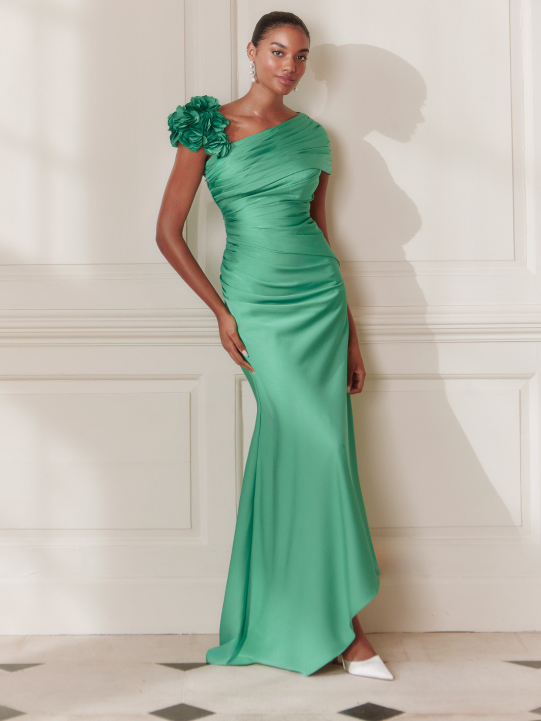 John Charles Dress 66740 In Emerald-Mother of the bride- mother of the groom -Nicola Ross