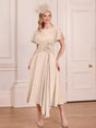 John Charles Dress 66782A In Ecru-Mother of the bride- mother of the groom -Nicola Ross
