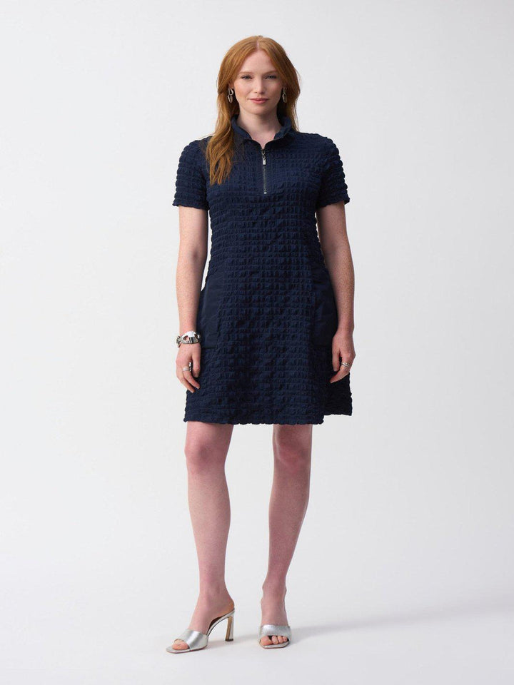 Joseph Ribkoff A-line Knee-length Dress in Midnight Blue 251084-Nicola Ross