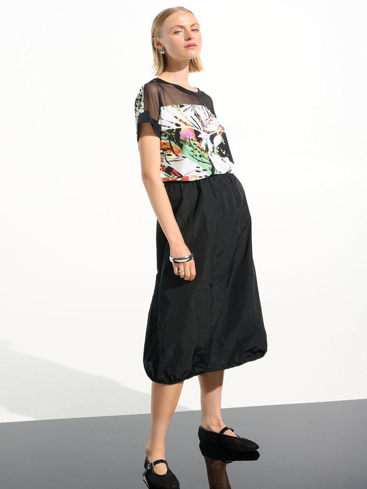 Joseph Ribkoff A-line Midi Skirt In Black 261601-Nicola Ross