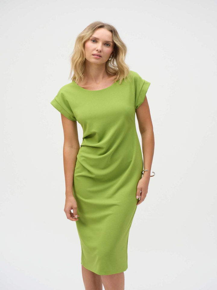 Joseph Ribkoff Boat-neck Shift Dress In Green 252023-Nicola Ross