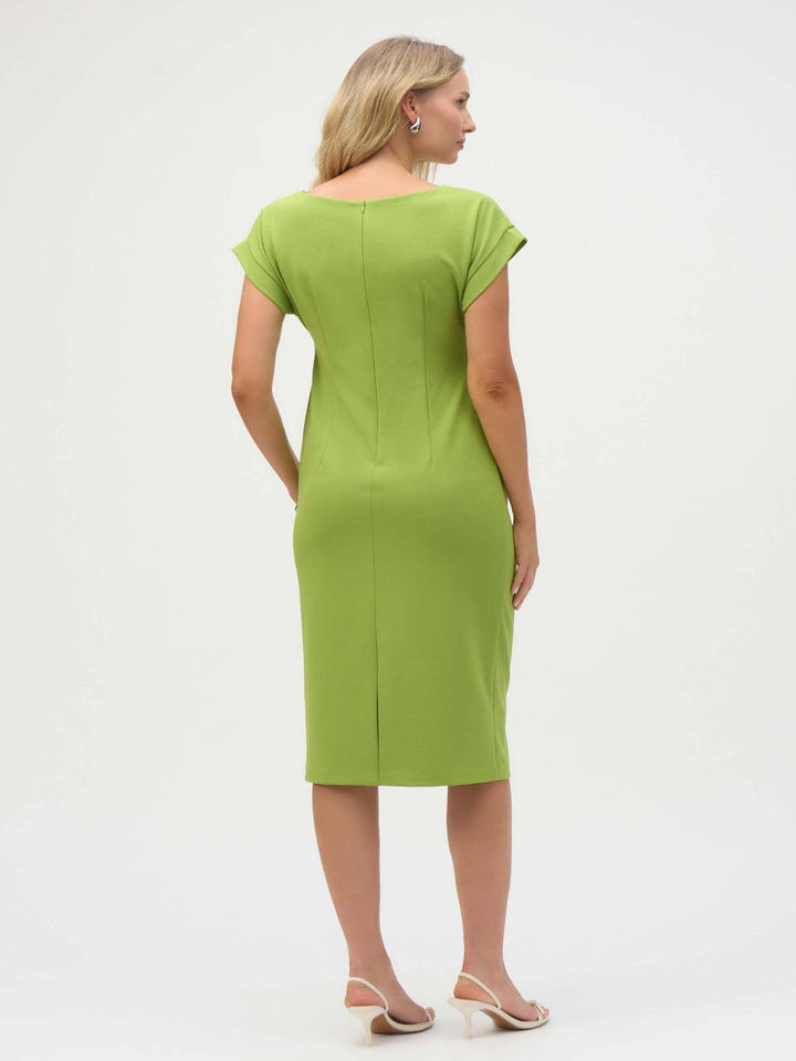Joseph Ribkoff Boat-neck Shift Dress In Green 252023-Nicola Ross
