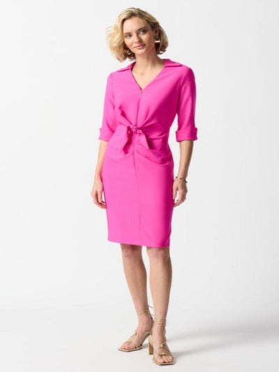 Joseph Ribkoff Bow Front Dress In Pink 242011-Nicola Ross