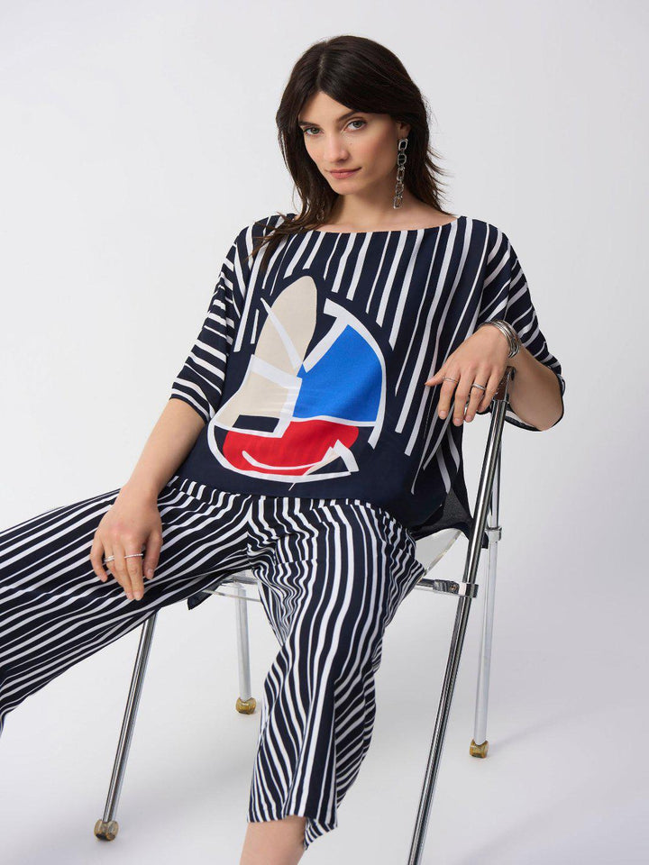 Joseph Ribkoff Casual Boat Neck Pullover Style 251180-Nicola Ross