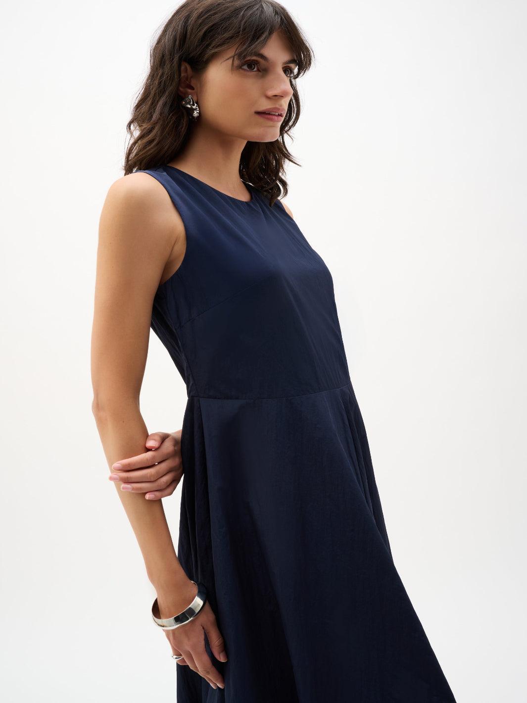 Joseph Ribkoff Casual Sleeveless Midi Dress In Midnight Blue 262115 –  Nicola Ross