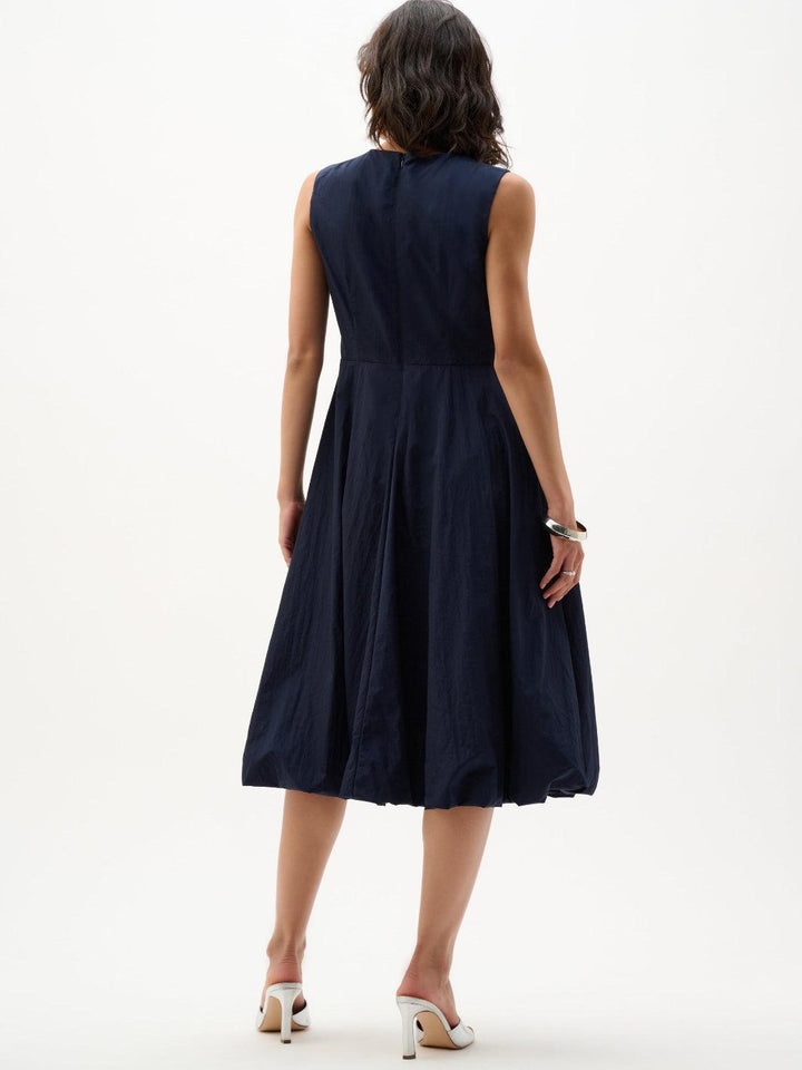 Joseph Ribkoff Casual Sleeveless Midi Dress In Midnight Blue 262115-Nicola Ross
