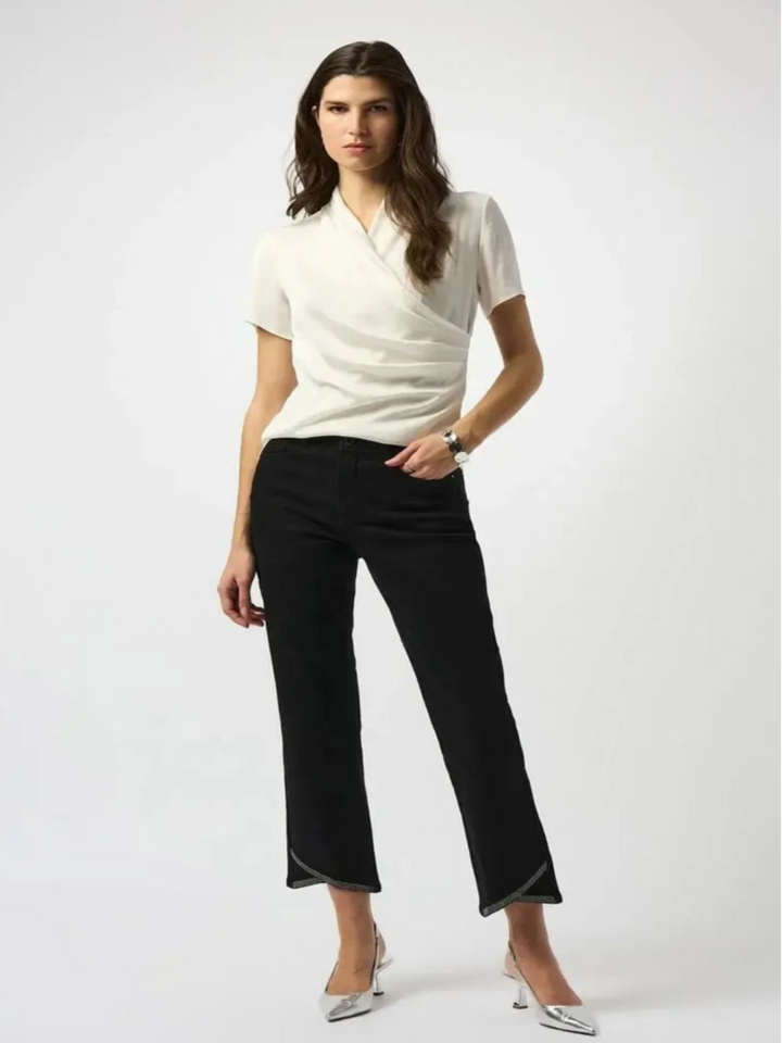 Joseph Ribkoff Casual V-neck Pullover In Winter White 253237-Nicola Ross