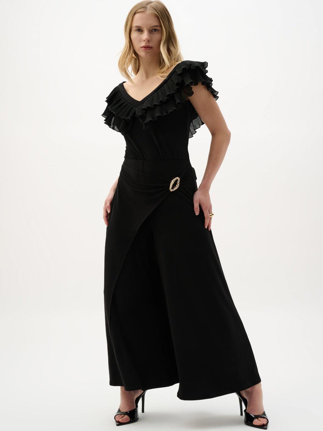 Joseph Ribkoff Chic V Neck Top In Black 262089 – Nicola Ross