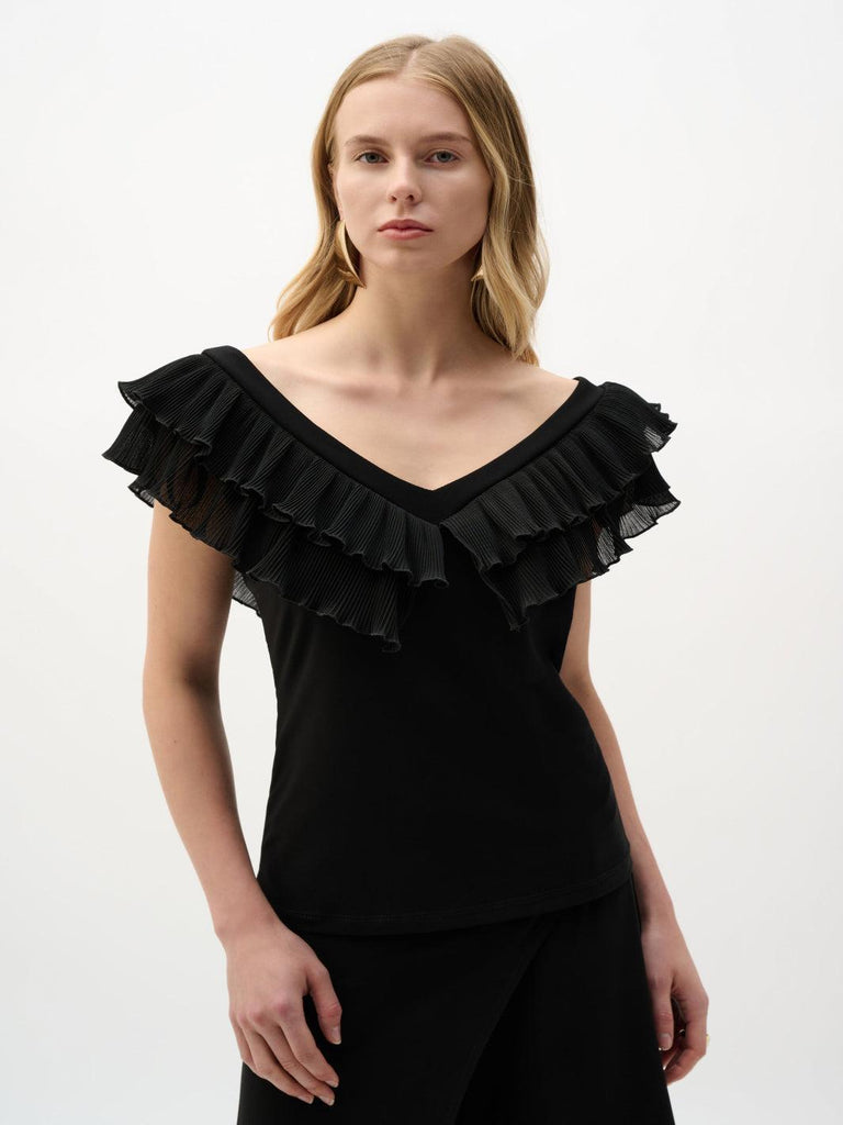 Joseph-Ribkoff-Chic-V-Neck-Top