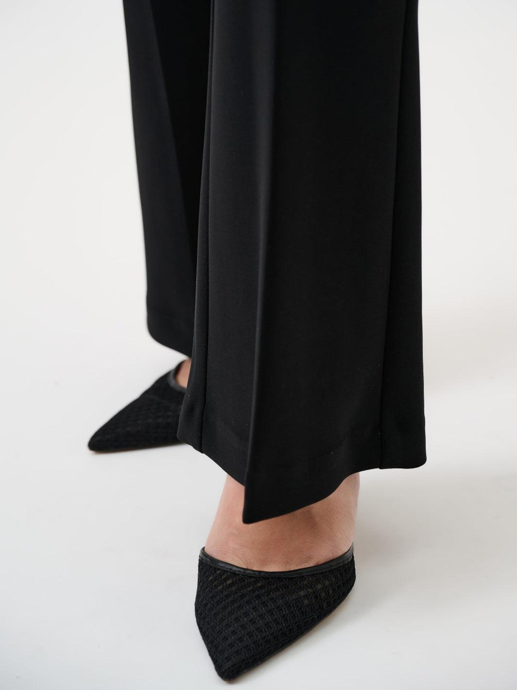 Joseph Ribkoff Classic Flared Trouser In Black 163099CO-Nicola Ross