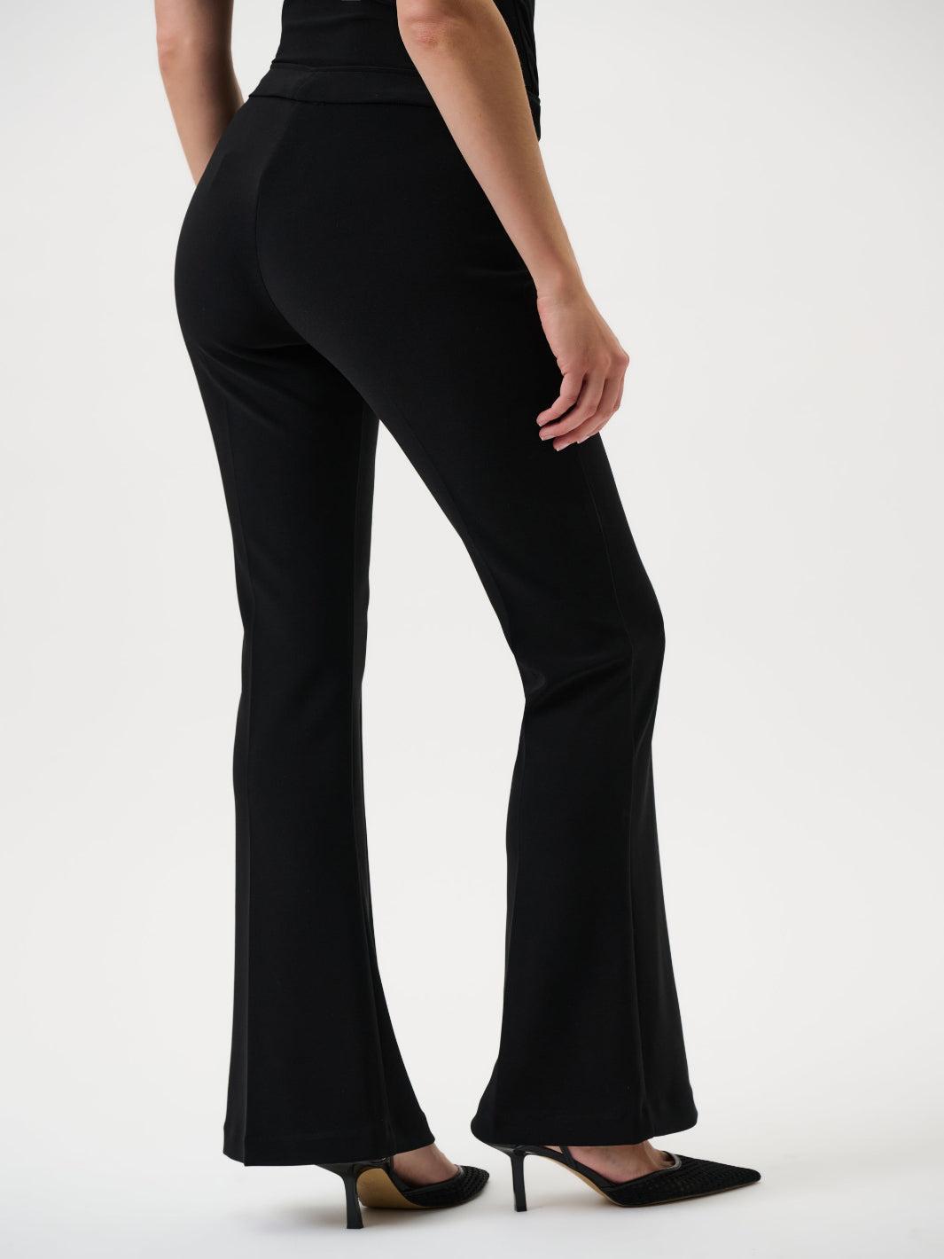 Joseph Ribkoff Classic Flared Trouser In Black 163099CO-Nicola Ross