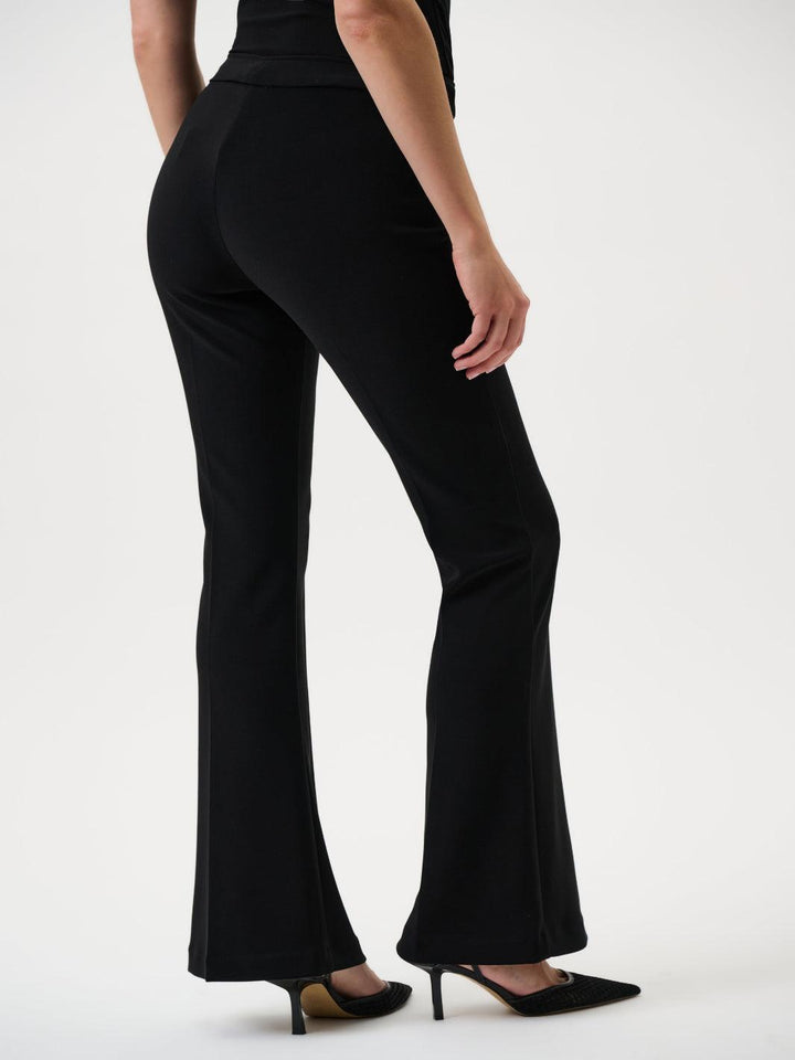 Joseph Ribkoff Classic Flared Trouser In Black 163099CO-Nicola Ross