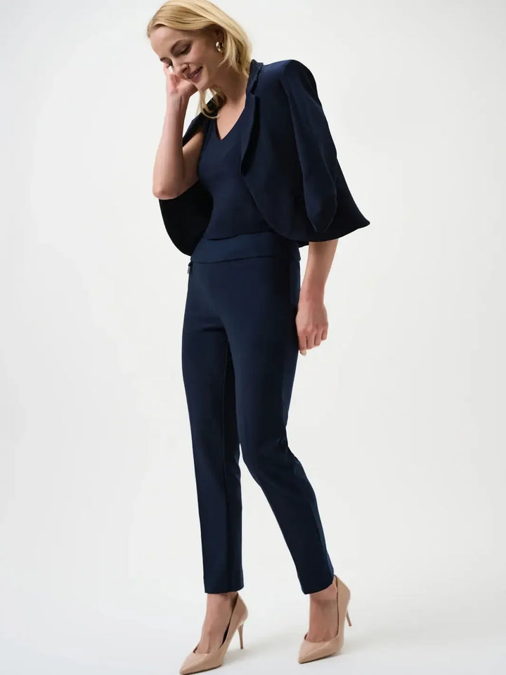 Joseph Ribkoff Classic Tailored Trousers In Midnight Blue 144092CO-Nicola Ross