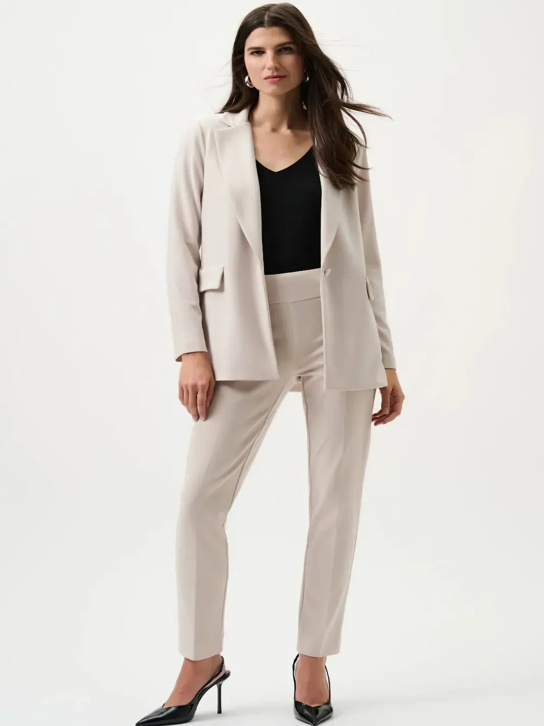 Joseph Ribkoff Classic Tailored Trousers In Moonstone 144092CO-Nicola Ross