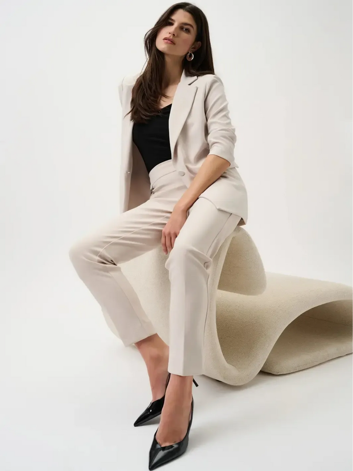 Joseph Ribkoff Classic Tailored Trousers In Moonstone 144092CO-Nicola Ross