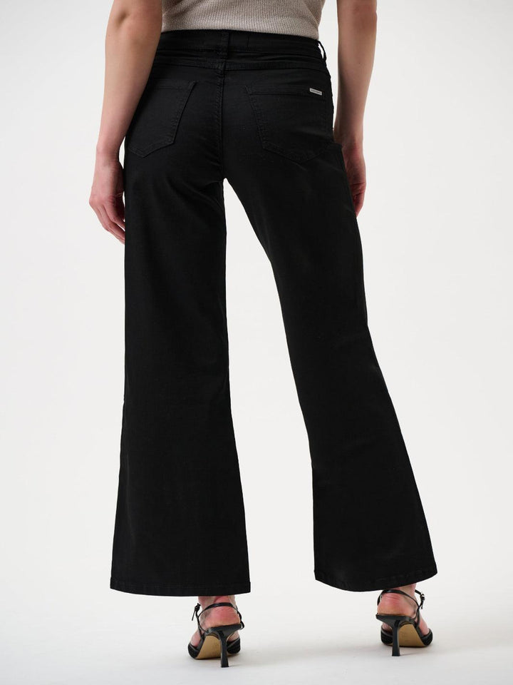 Joseph Ribkoff Classic Wide-Leg Stretch Jeans In Black 251968BCO-Nicola Ross