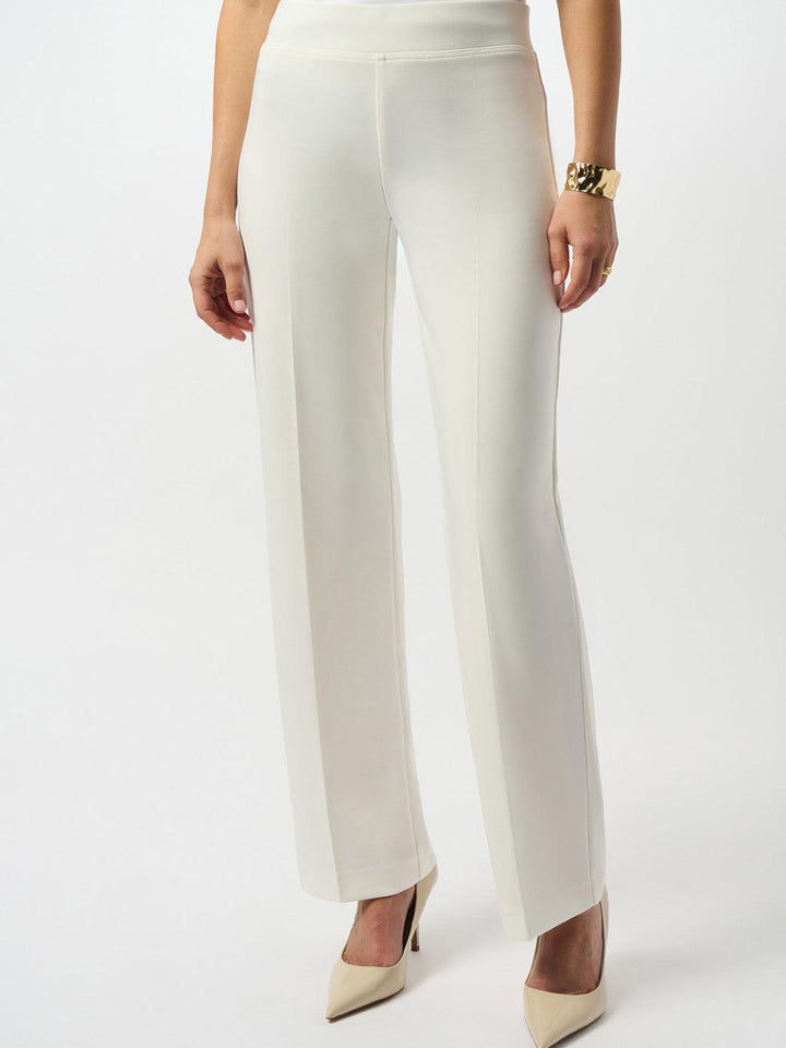 Joseph Ribkoff Classic Wide Leg Trousers In Winter White 153088F25-Nicola Ross