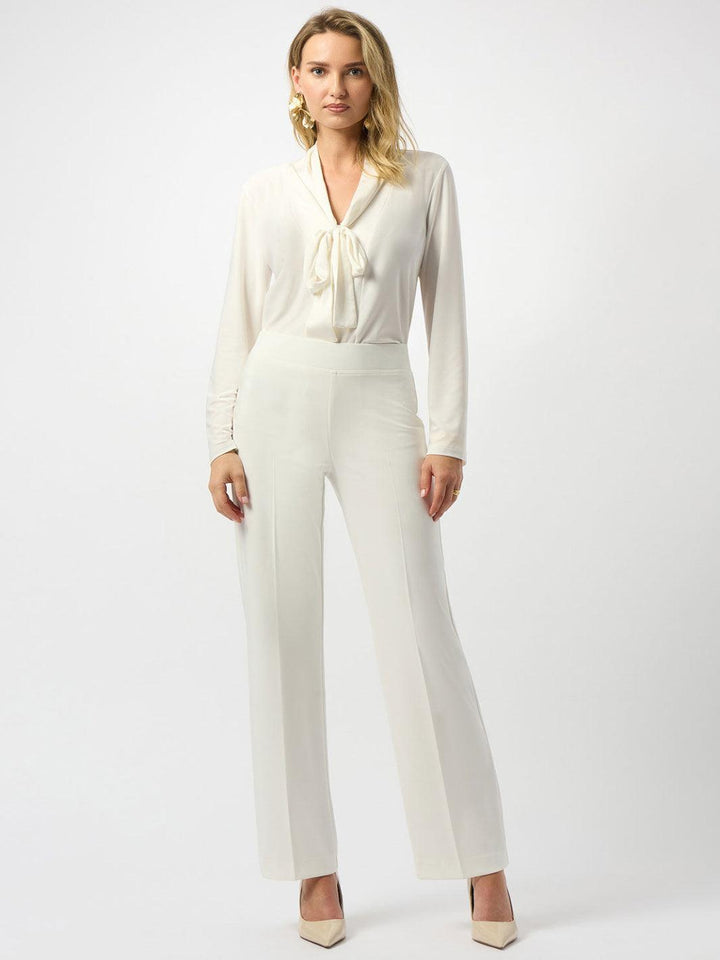 Joseph Ribkoff Classic Wide Leg Trousers In Winter White 153088F25-Nicola Ross