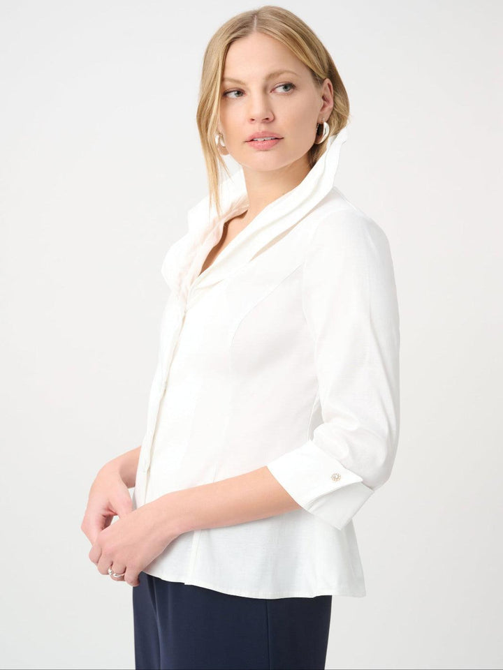 Joseph Ribkoff Collar Blouse In Vanilla 264719-Nicola Ross