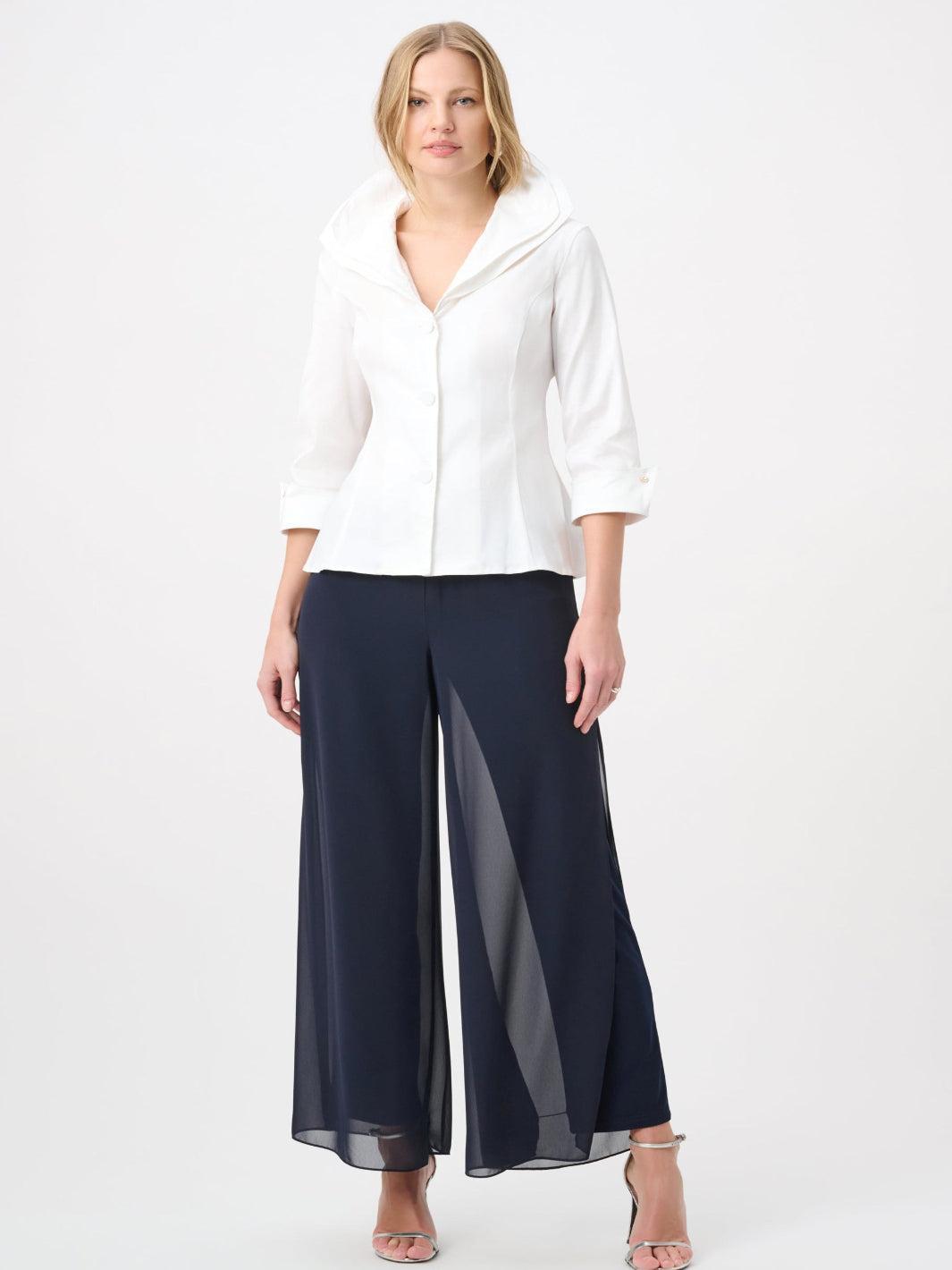 Joseph Ribkoff Collar Blouse In Vanilla 264719-Nicola Ross
