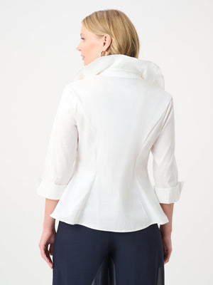 Joseph Ribkoff Collar Blouse In Vanilla 264719-Nicola Ross