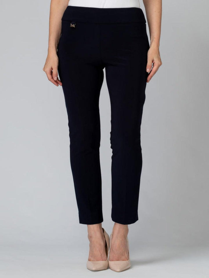 Joseph Ribkoff Contour Waistband Pants In Navy 144092NOS-Nicola Ross