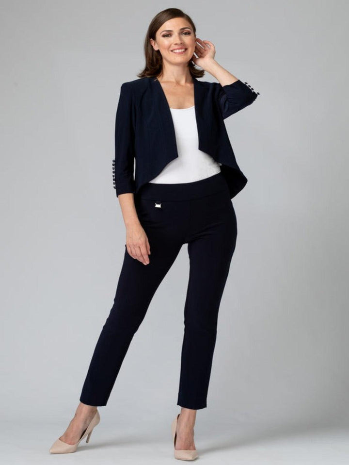 Joseph Ribkoff Contour Waistband Pants In Navy 144092NOS-Nicola Ross