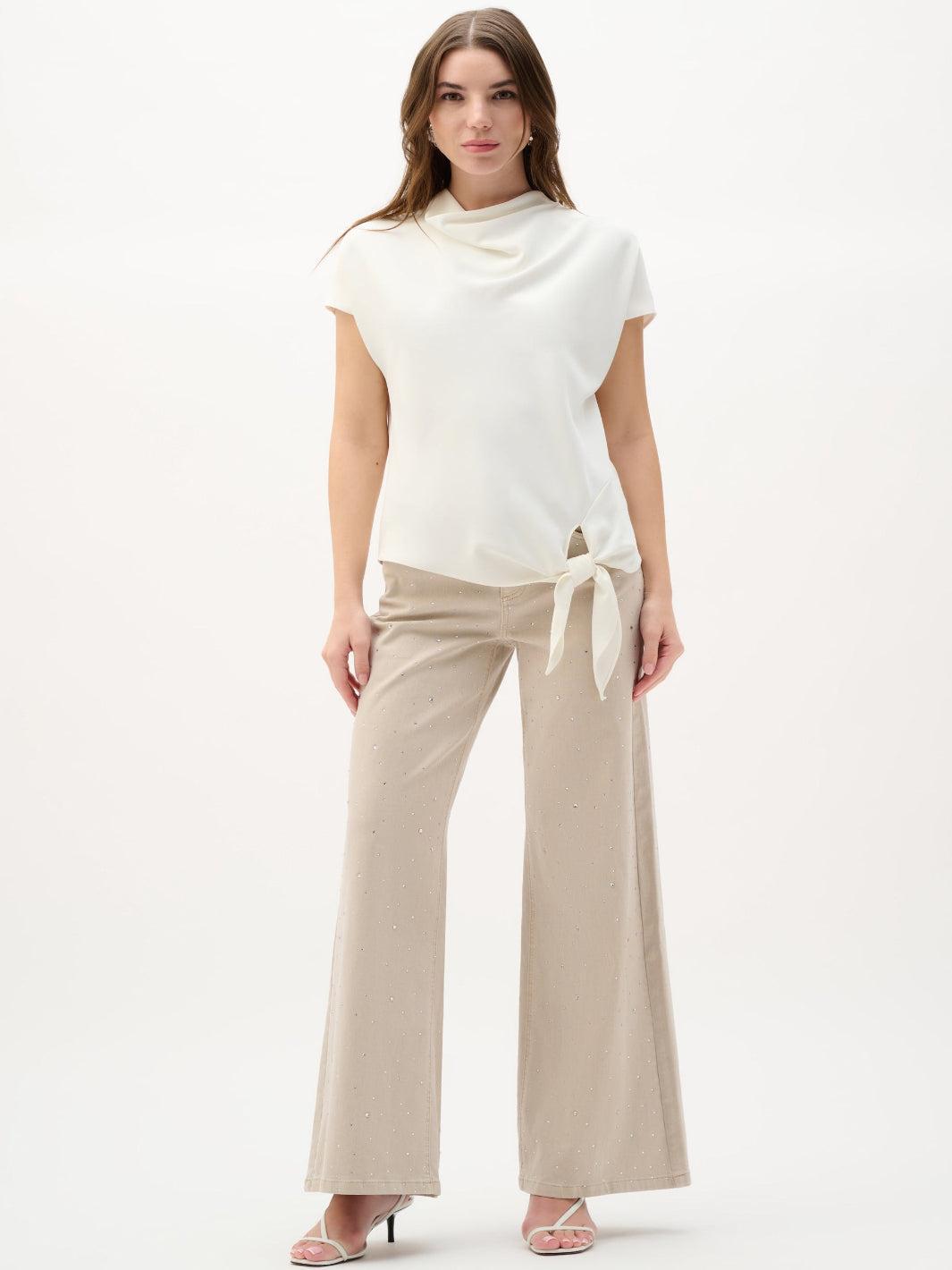Joseph Ribkoff Cowl Neck Top In Off White 262025-Nicola Ross