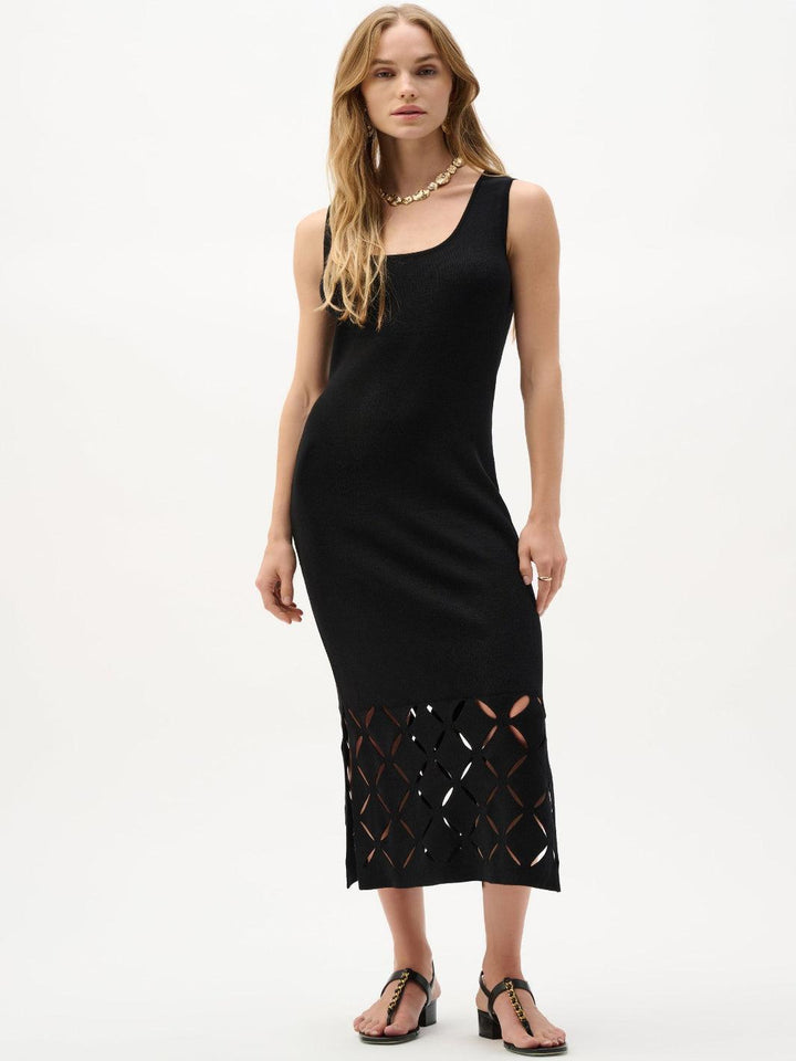 Joseph Ribkoff Cut-out Midi Dress In Black 262930-Nicola Ross