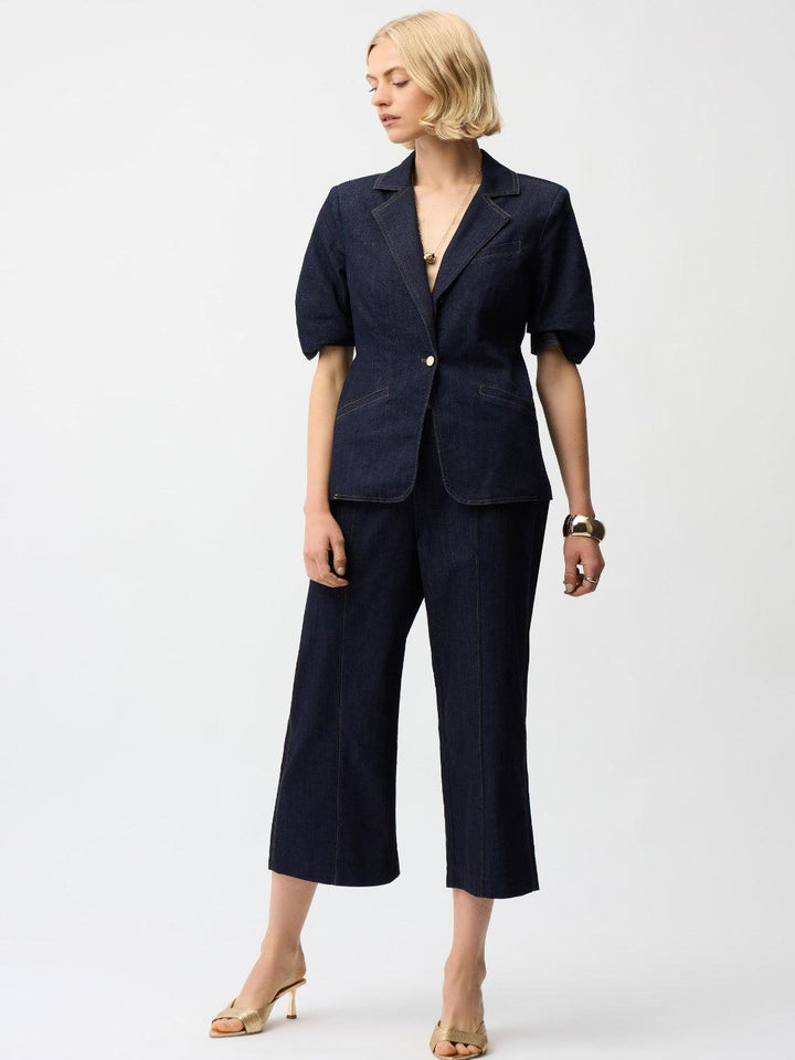 Joseph Ribkoff Denim Blazer In Dark Denim 261968-Nicola Ross