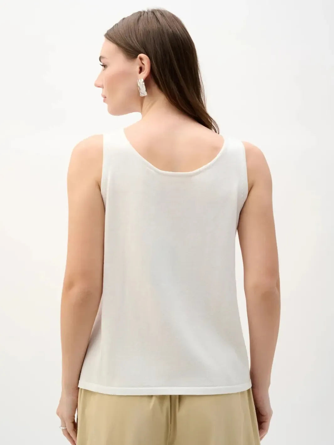 Joseph Ribkoff Embellished Knit Cami In White 262957 – Nicola Ross