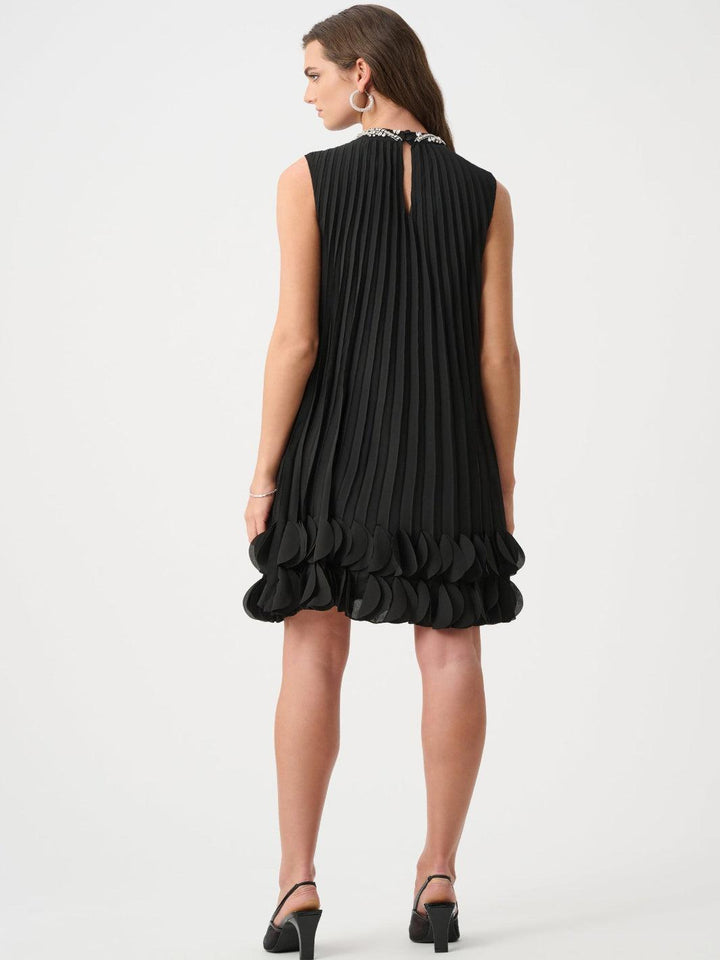 Joseph Ribkoff Embellished Mini Dress In Black 263738-Nicola Ross