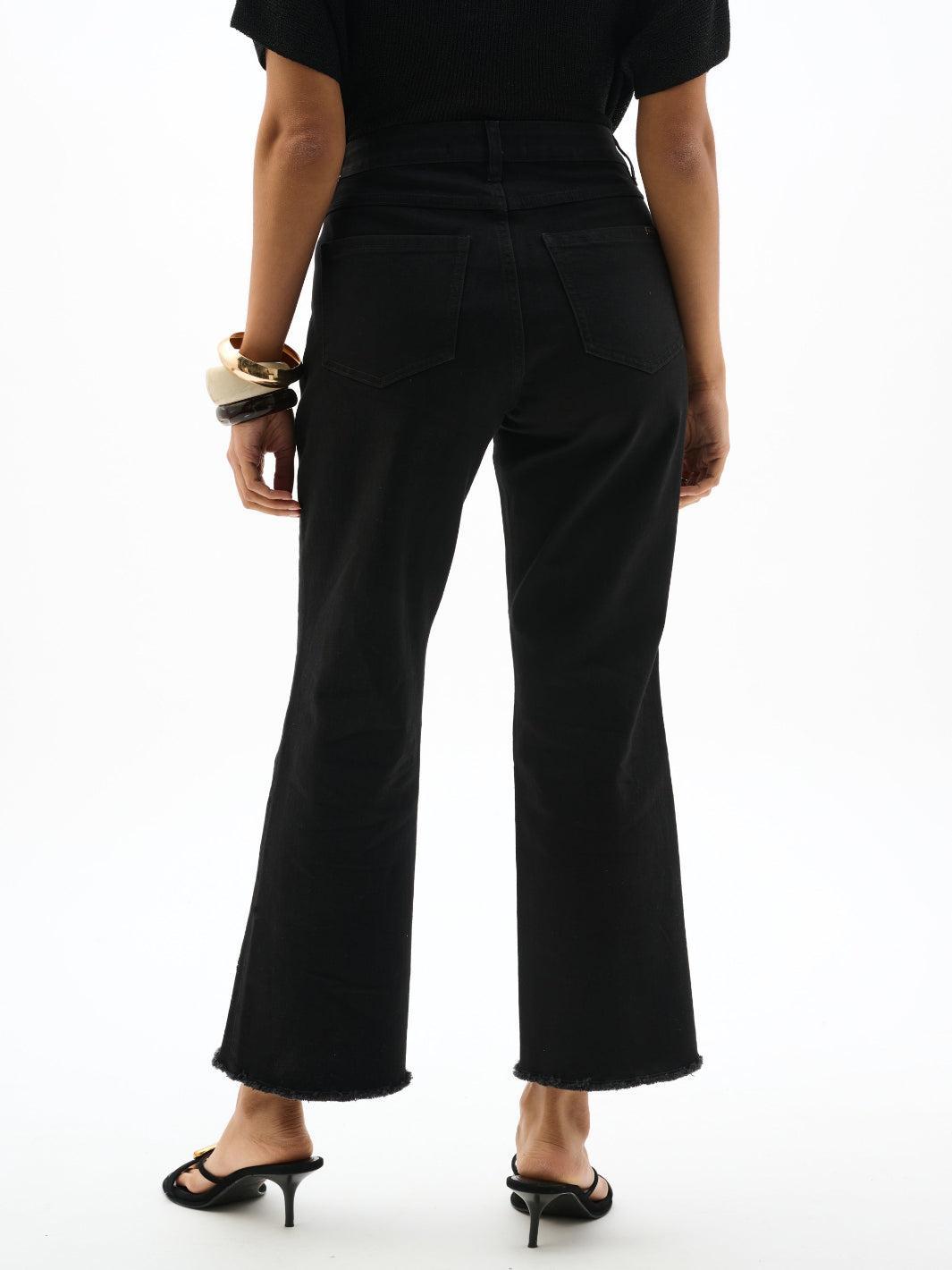 Joseph Ribkoff Embroidered Jeans In Black 262981-Nicola Ross