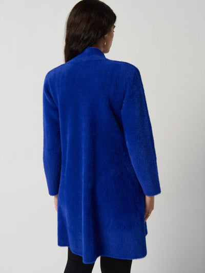 Joseph Ribkoff - Faux Fur Long Jacket in Royal Sapphie 234906-Nicola Ross