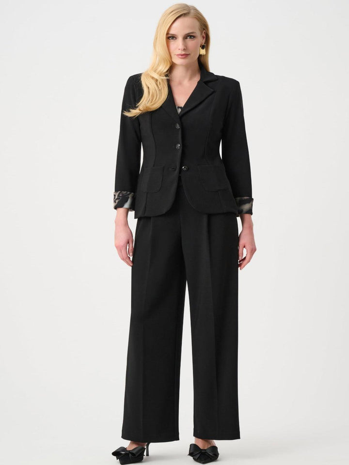 Joseph Ribkoff Fitted Blazer In Black 263747-Nicola Ross