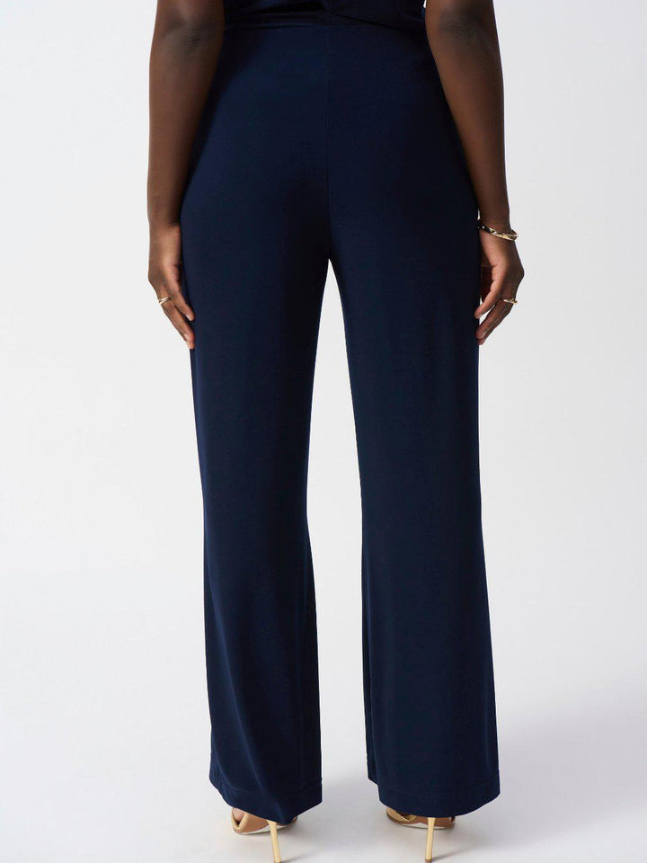Joseph Ribkoff Flare Mid-rise Formal Trousers In Midnight Blue 251028-Nicola Ross