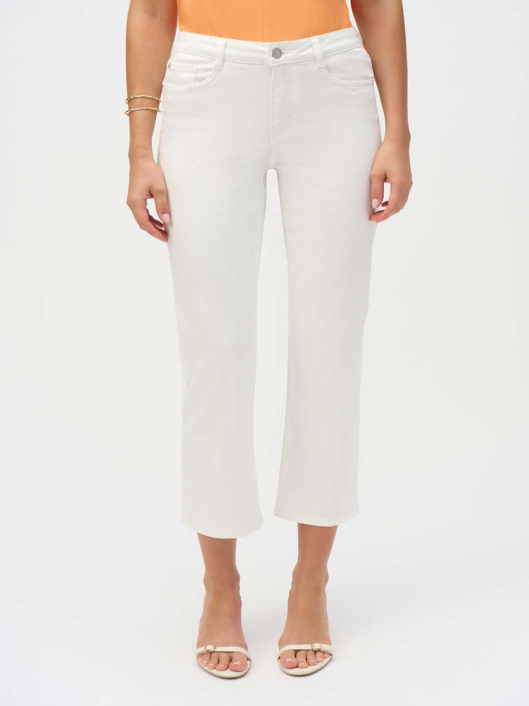 Joseph Ribkoff Flare Mid-rise Jeans In White 252926x-Nicola Ross