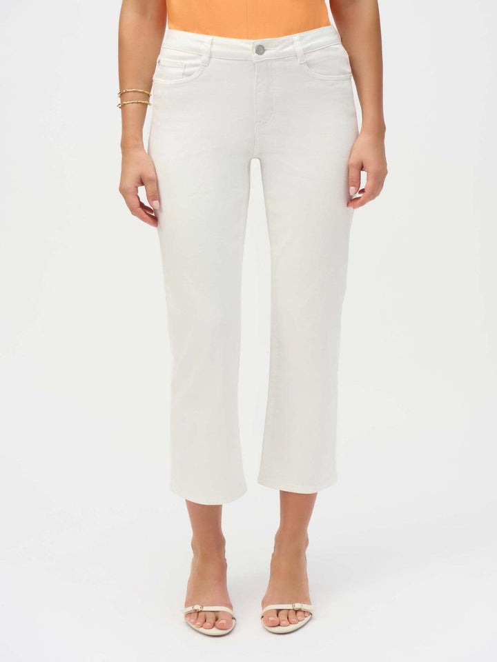 Joseph Ribkoff Flare Mid-rise Jeans In White 252926x-Nicola Ross