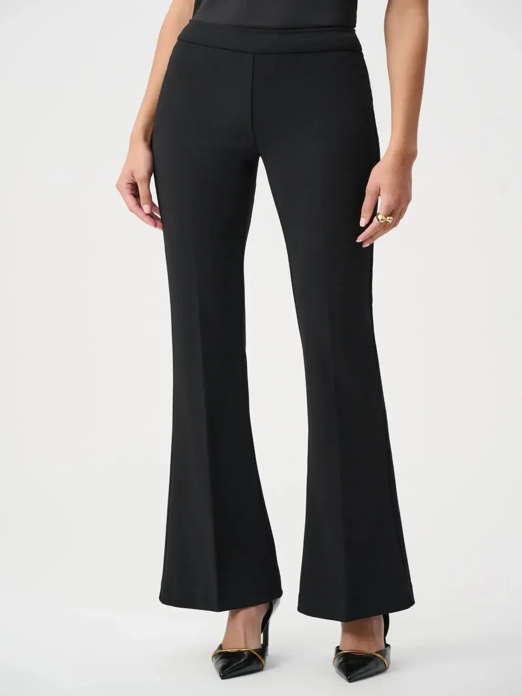Joseph Ribkoff Flared Trouser In Black 263234-Nicola Ross