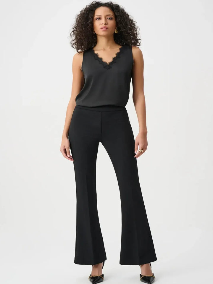 Joseph Ribkoff Flared Trouser In Black 263234-Nicola Ross