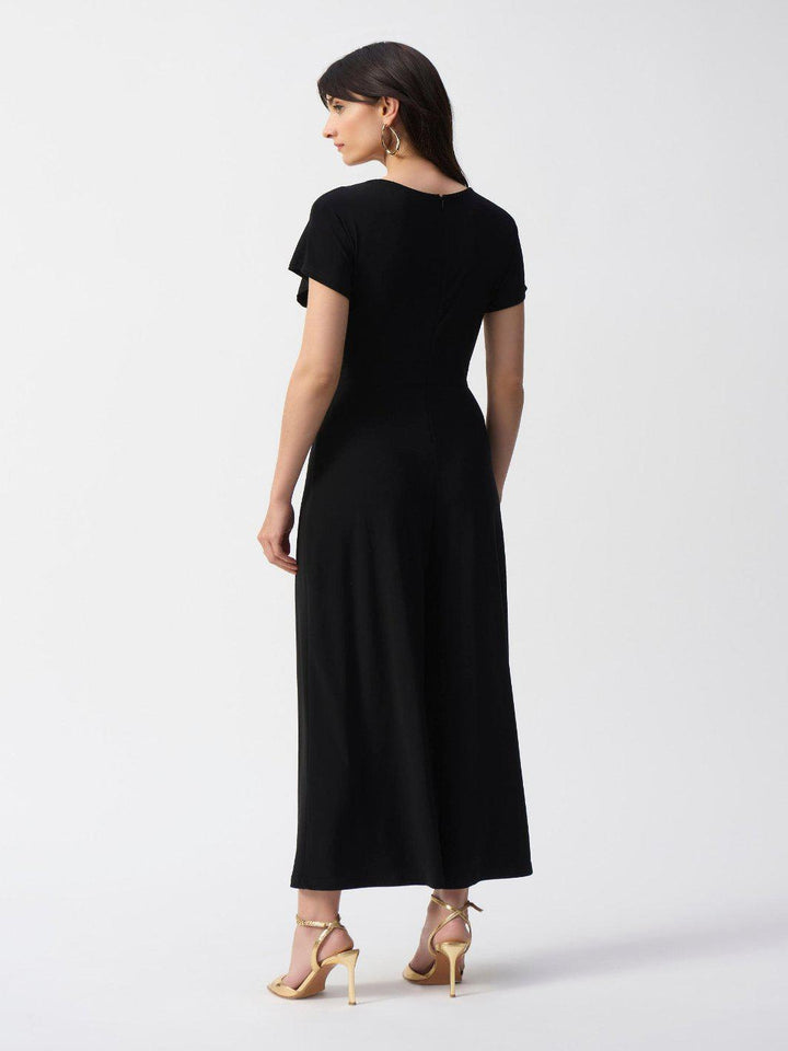Joseph Ribkoff Formal Draped Jumpsuit In Black 251043-Nicola Ross