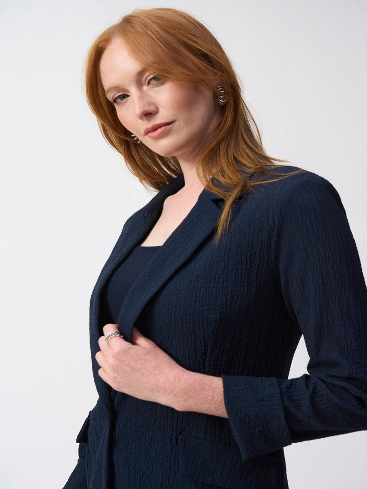 Joseph Ribkoff Formal Hip-length Blazer In Midnight Navy 251082-Nicola Ross