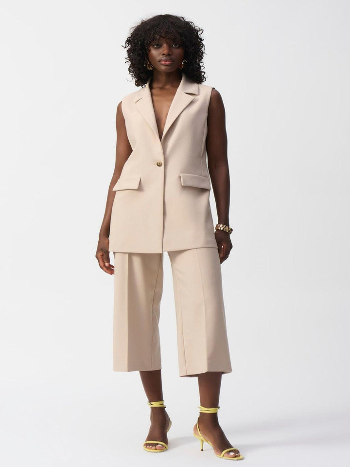 Joseph Ribkoff Formal Sleeveless Top In Beige 251264-Nicola Ross