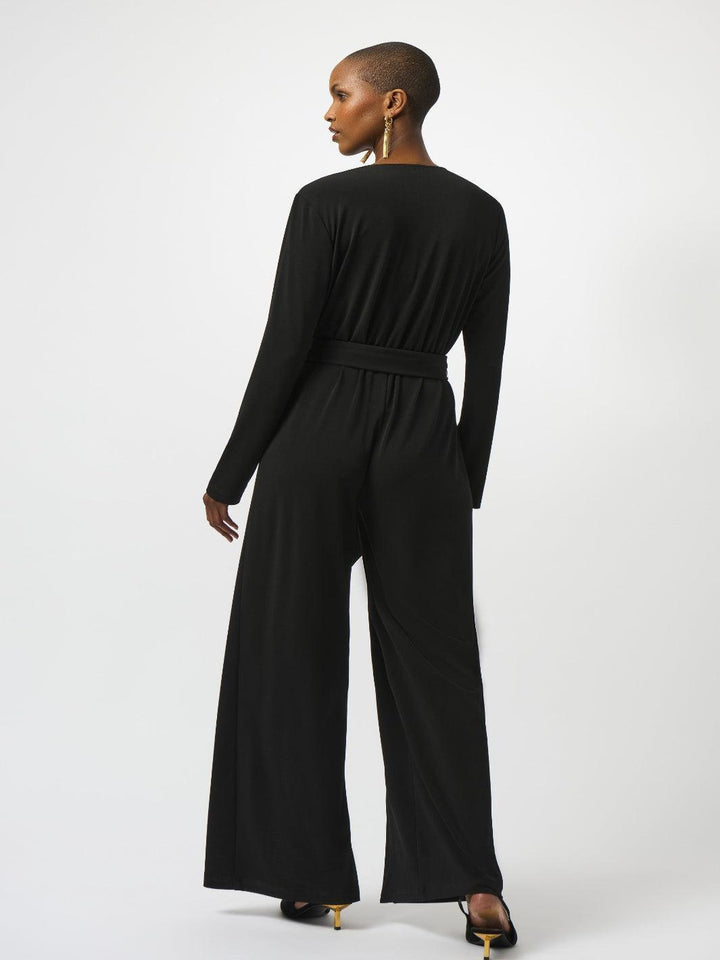 Joseph Ribkoff Formal V-neck Jumpsuit In Black 253119-Nicola Ross