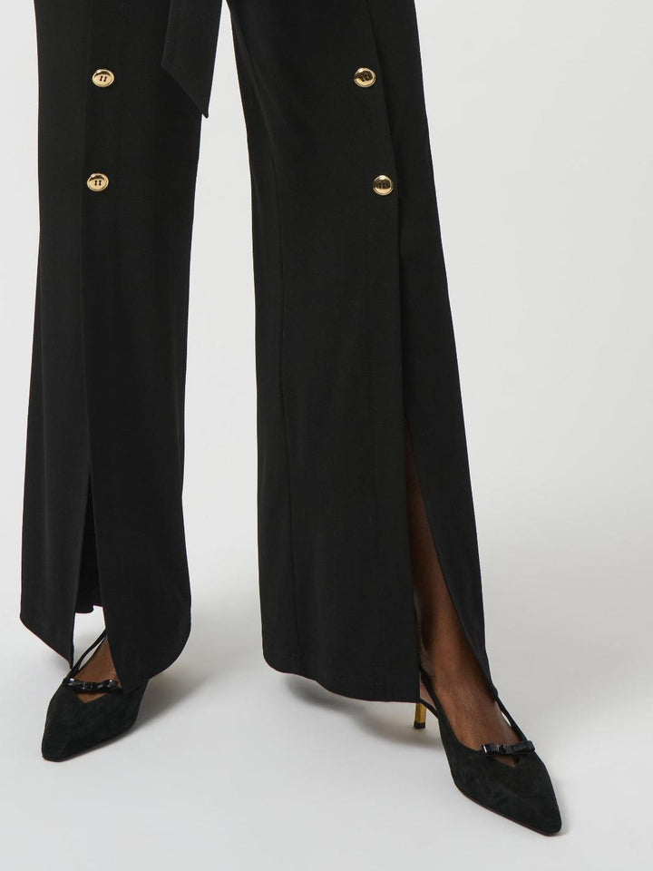 Joseph Ribkoff Formal V-neck Jumpsuit In Black 253119-Nicola Ross