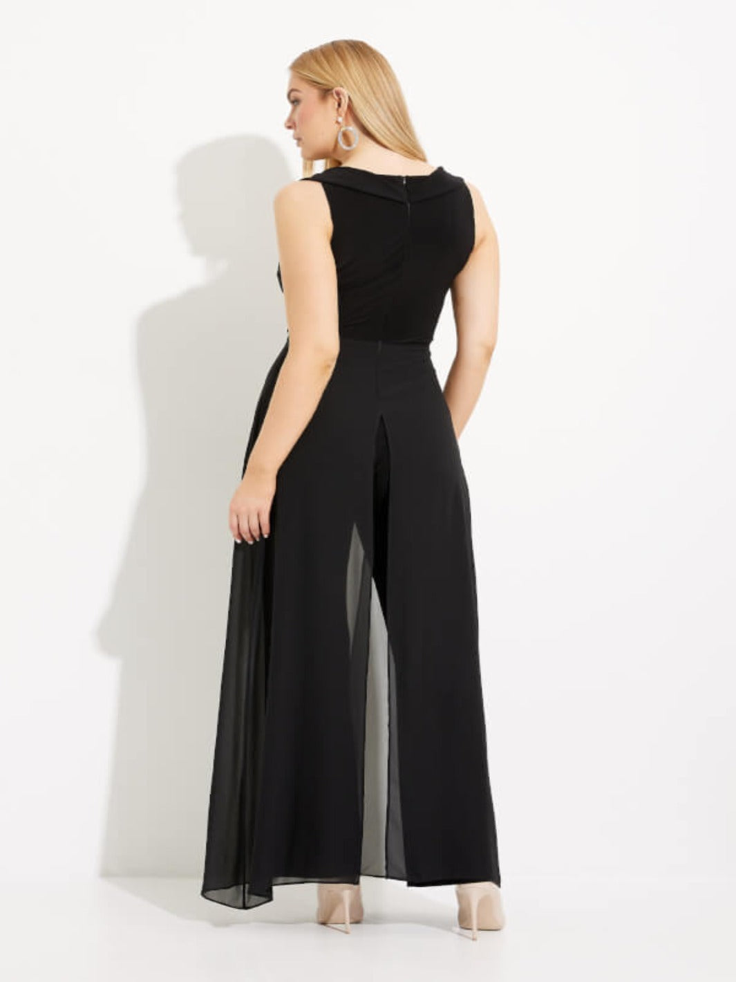 Joseph Ribkoff - Halter Neck Jumpsuit In Black 233744-Nicola Ross
