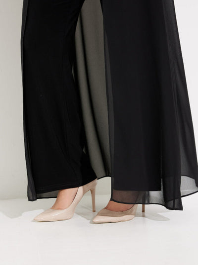 Joseph Ribkoff - Halter Neck Jumpsuit In Black 233744-Nicola Ross